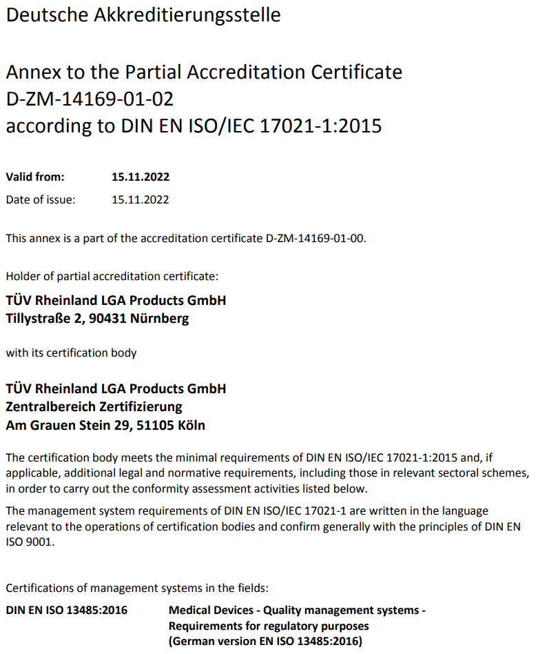 Example of an “old” DAkkS certificate