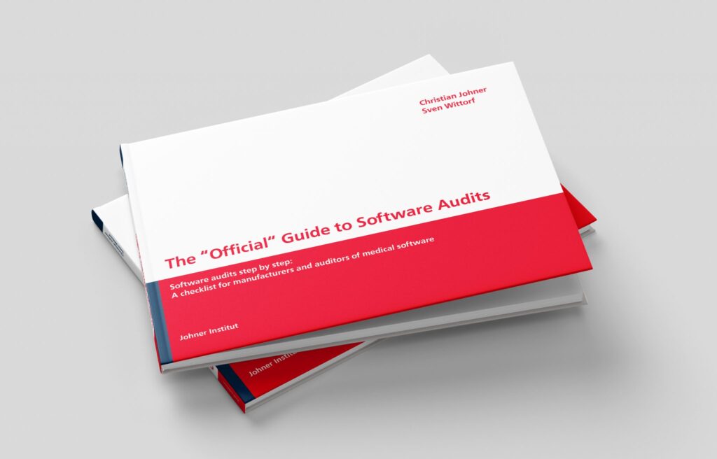 Photo of Johner Institute's "The "Official" Guide to Software Audits"