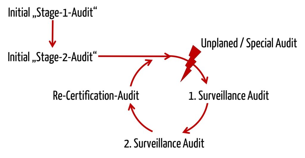 Illustration of the MDSAP audit cycle