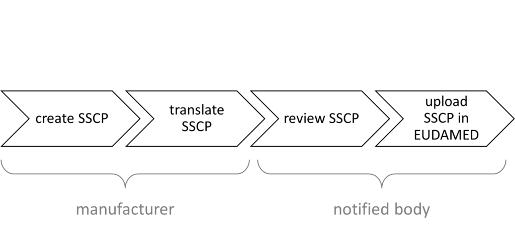 diagram with chevrons showing the SSCP process